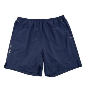 Ralph Lauren RLX Shorts Mens Large Navy Lined Breathable Training Running Gym
